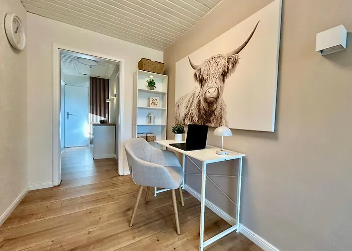 3-zi-wohnung Parkplatz, Arbeitsplatz, Wlan, Kueche Apartamento